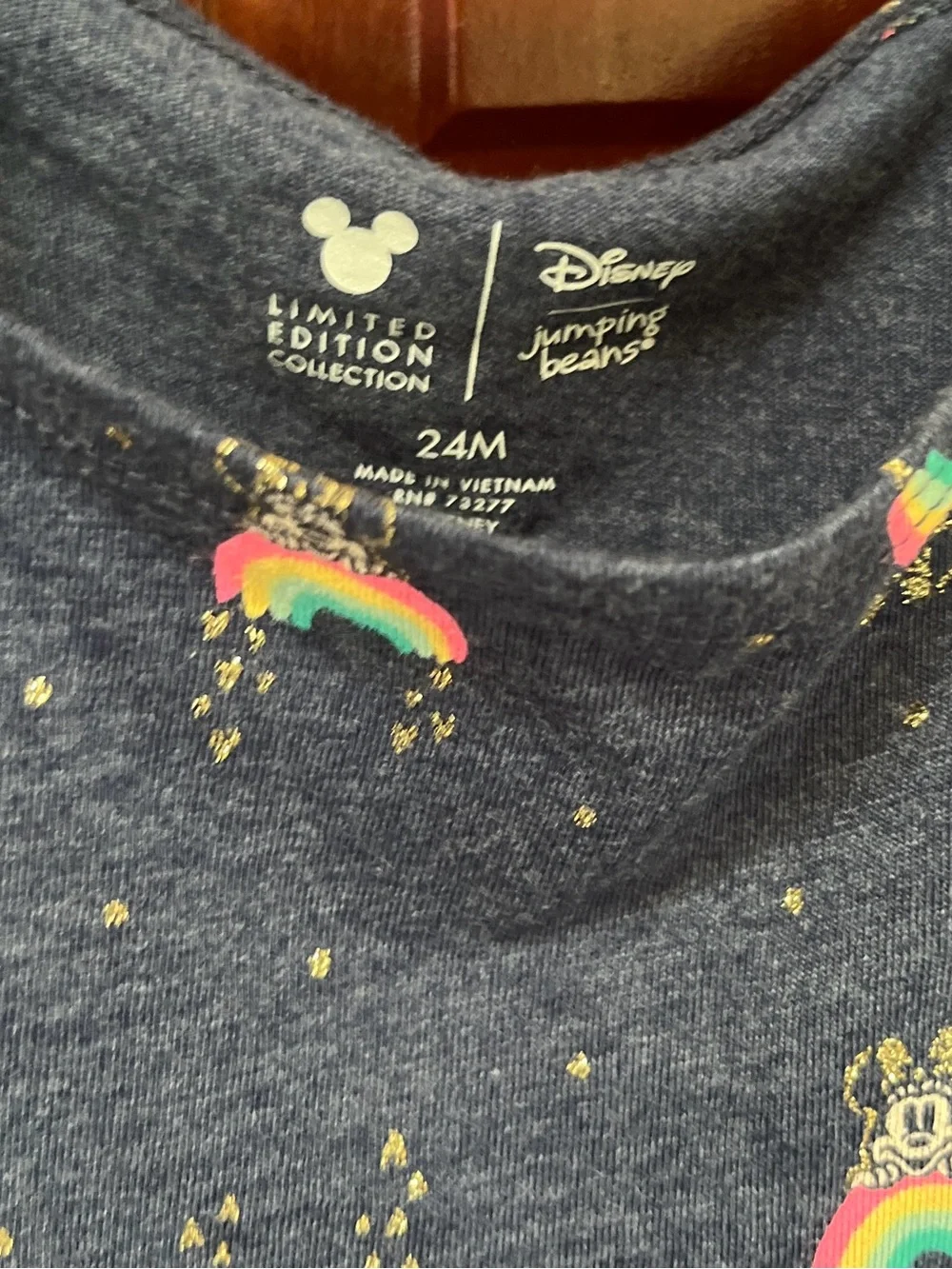 Disney Navy Dress with Rainbow & Character Print